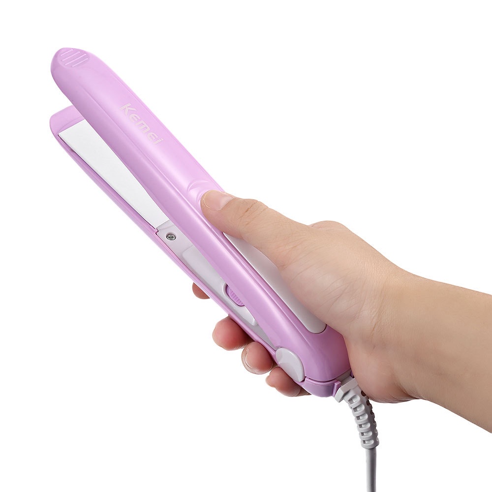 Máy duỗi tóc Kemei mini cầm tay