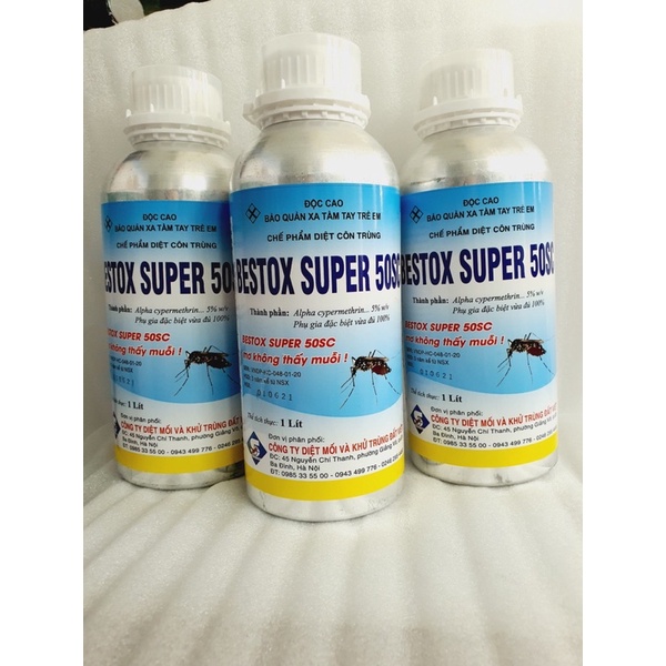 Thuốc diệt muỗi BESTOX SUPER 50EC - chai 1lít