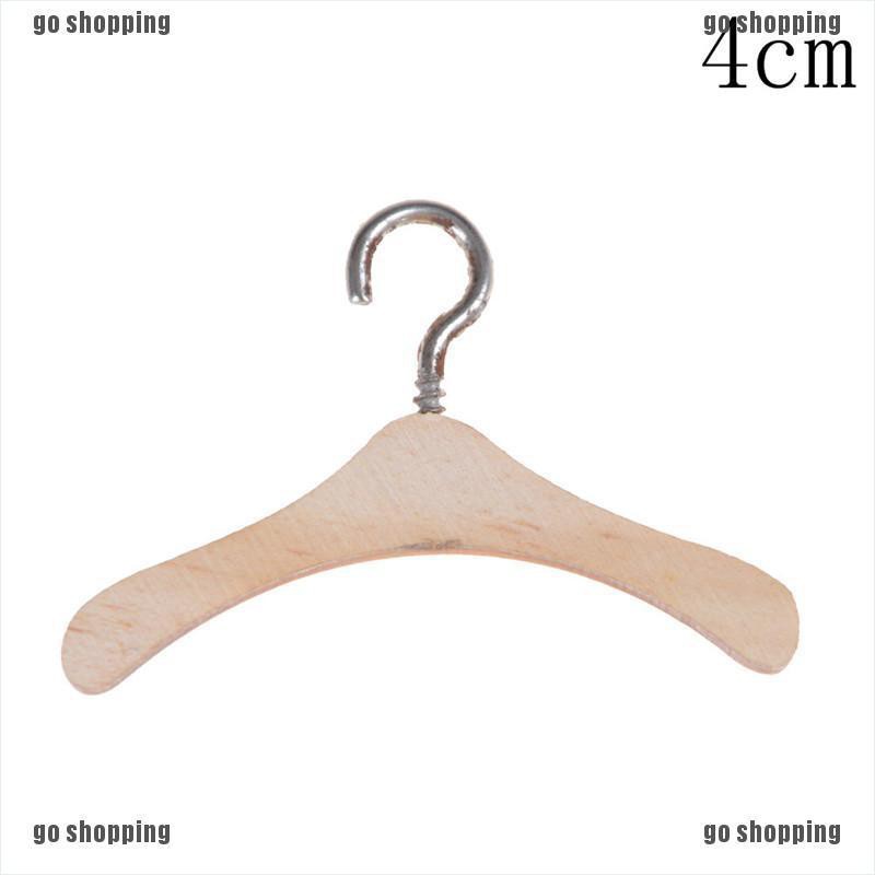 {go shopping}Handmade All Doll Clothes Hanger Wood Furniture Coat Hanger Model Toy Gifts