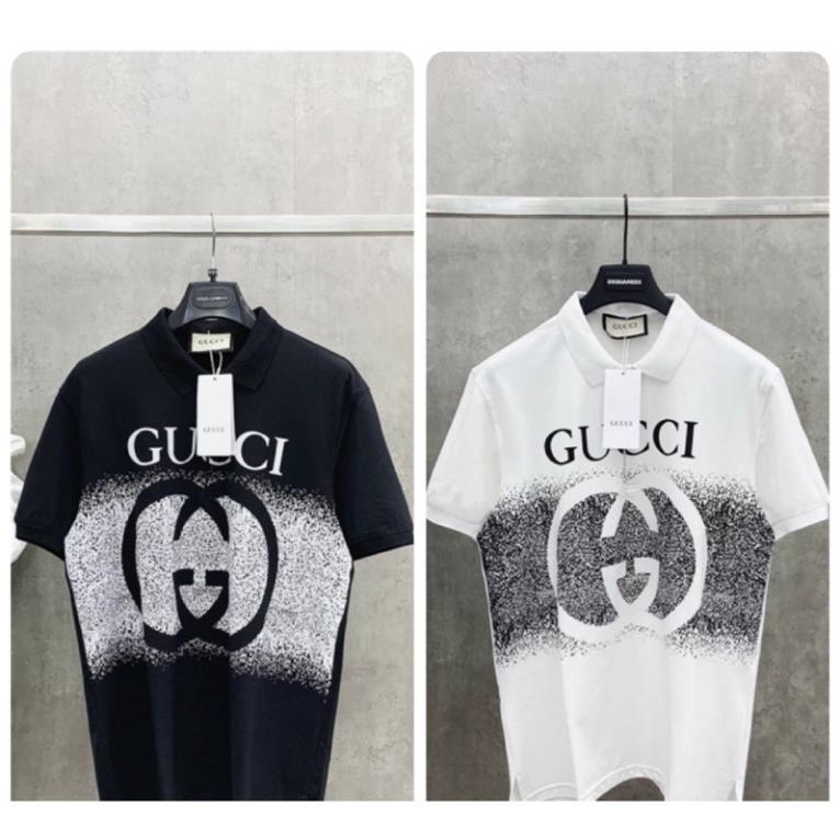 Áo Polo Nam In Chữ GC Phối Màu Siêu Hot - Áo Nam Polo Loang GC Spf