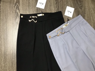 Mẫu mới - Quần baggy cạp phối đai móc
