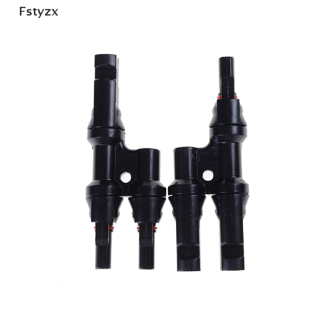 Fstyzx 1Pair x Multi T Branch MC4 Connector for solar panel parallel connection branch two pv module panel connect solar system FY