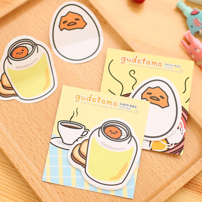 Giấy nhớ ghi chú hình quả trứng cute dễ thương (20 tờ)