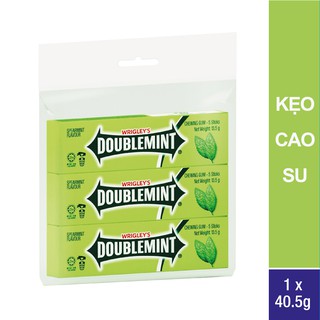Kẹo cao su Doublemint Peppermint túi 3 thanh