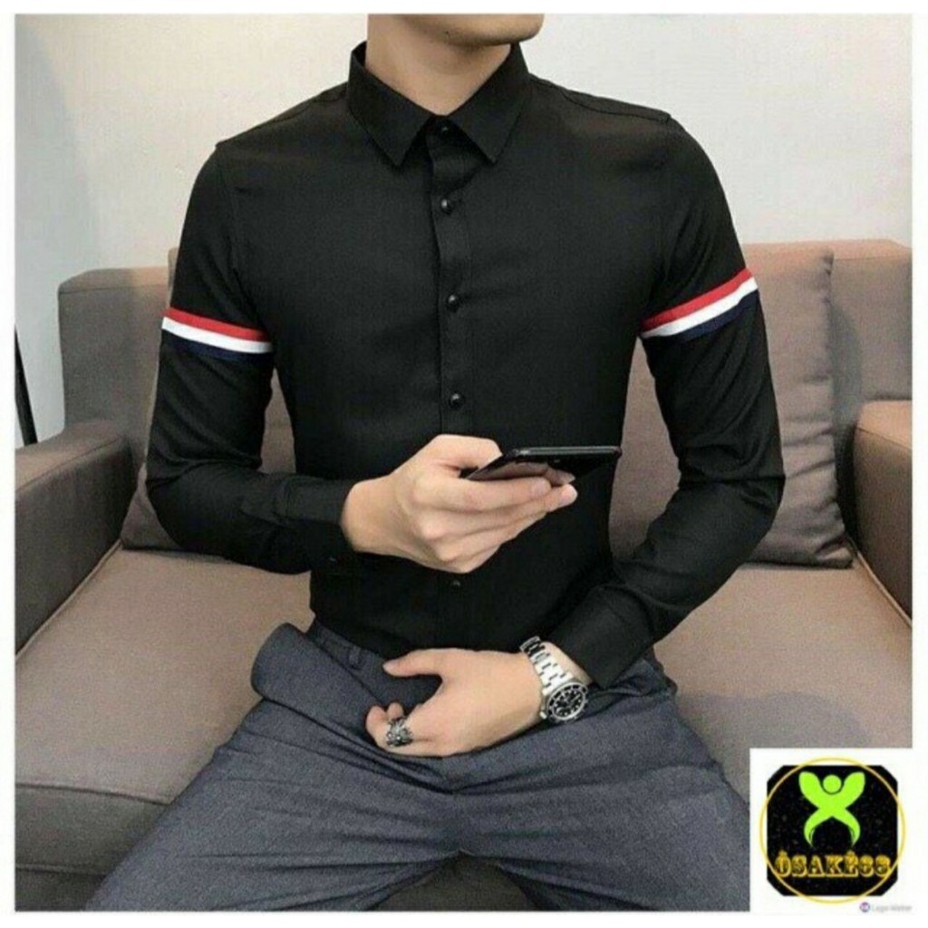 ÁO SƠ MI NAM QUỐC DÂN VIỀN TAY SIÊU HÓT - SƠ MI QUỐC DÂN DÀI TAY LOẠI ĐẸP | BigBuy360 - bigbuy360.vn