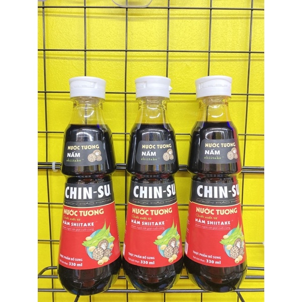 Nước tương nấm Shitake Chinsu chai 330ml