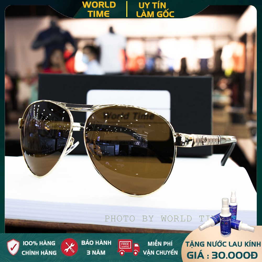 Kính mát nam cao cấp  GC8683 full box, thẻ bảo hành 12 tháng, tròng Polarized, chống chói, chống loá, chống tia UV400