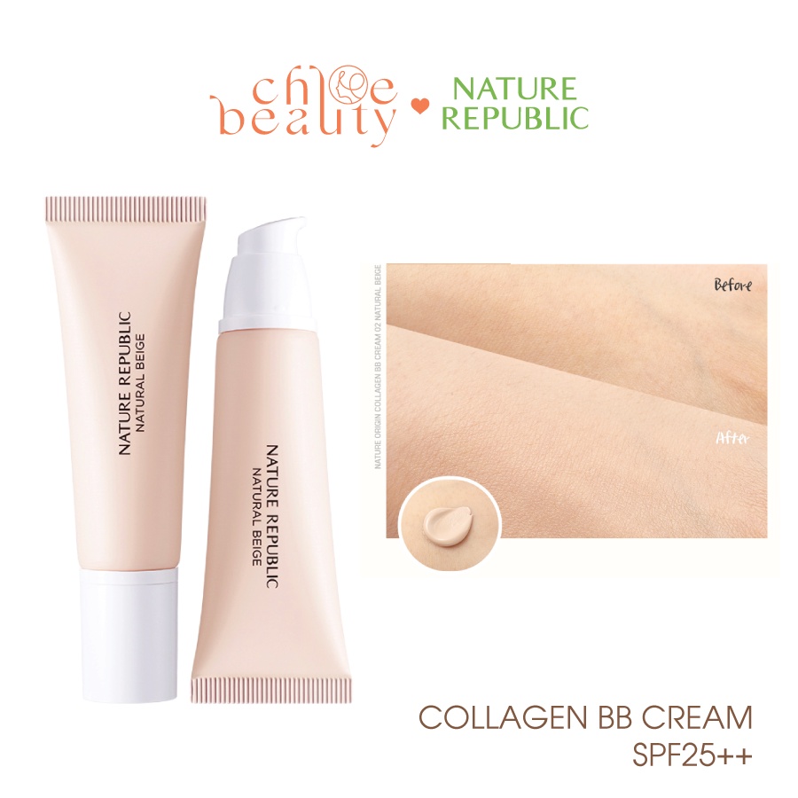 Kem BB trang điểm NATURE REPUBLIC Nature Origin Collagen BB Cream SPF25++ 45g