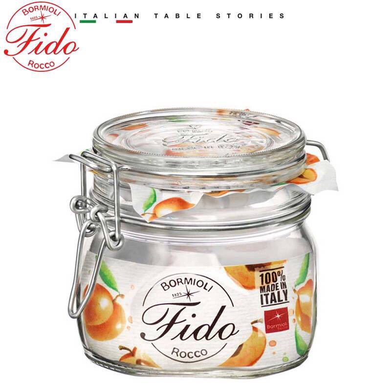 Hũ thủy tinh nắp cài Fido 500ml (Bormioli Rocco)