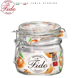 Hũ thủy tinh nắp cài kín hơi Fido 500ml Bormioli Rocco Italy