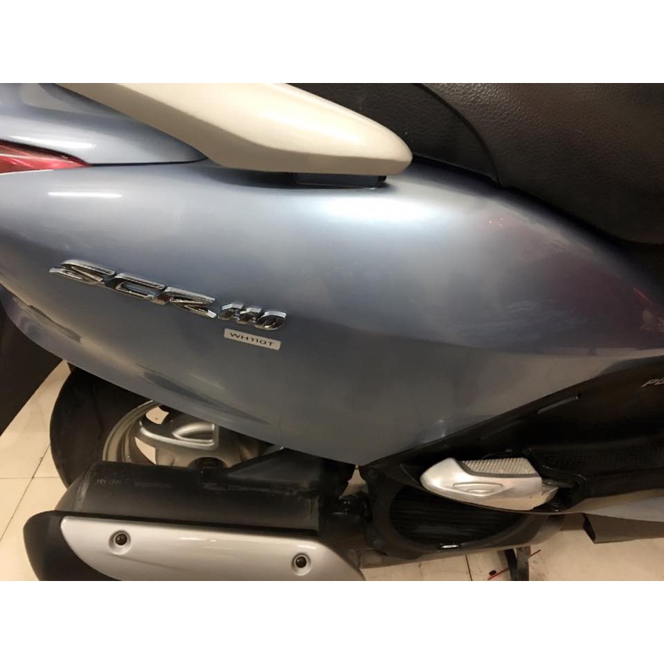 Tem dán xe máy chữ nổi xe SCR 110 mạ xi niken Greennetworks