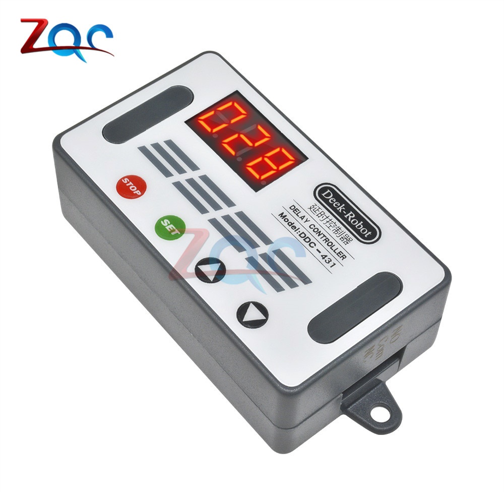 DC 6-30V Automation Cycle Delay Timer Control Off Switch Delay Time Relay Micro USB LED Display 6V 9V 12V 24V Voltage Protection