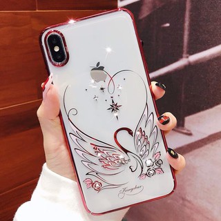 Ốp lưng kính Pha Lê sang trọng cho IPhone X | Xs | Xs Max - Hàng cao cấp hãng Kingxbar
