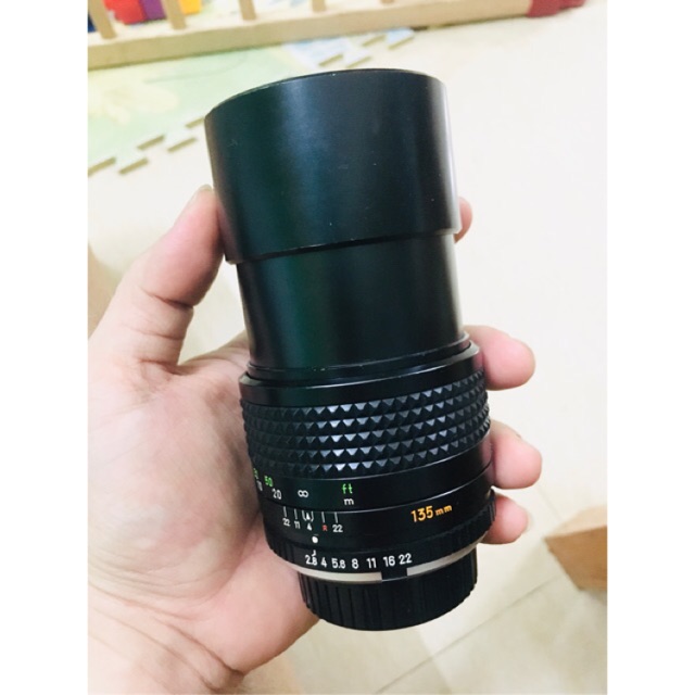 lens Minolta Rokkor-PF MC 135mm f2.8 ngàm MD dủng cho X700 X500 SRT101 SRT super