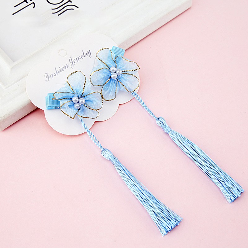 Kẹp Tóc Tua Rua Phong Cách Trung Hoa Đáng Yêu Cho Bé Gái