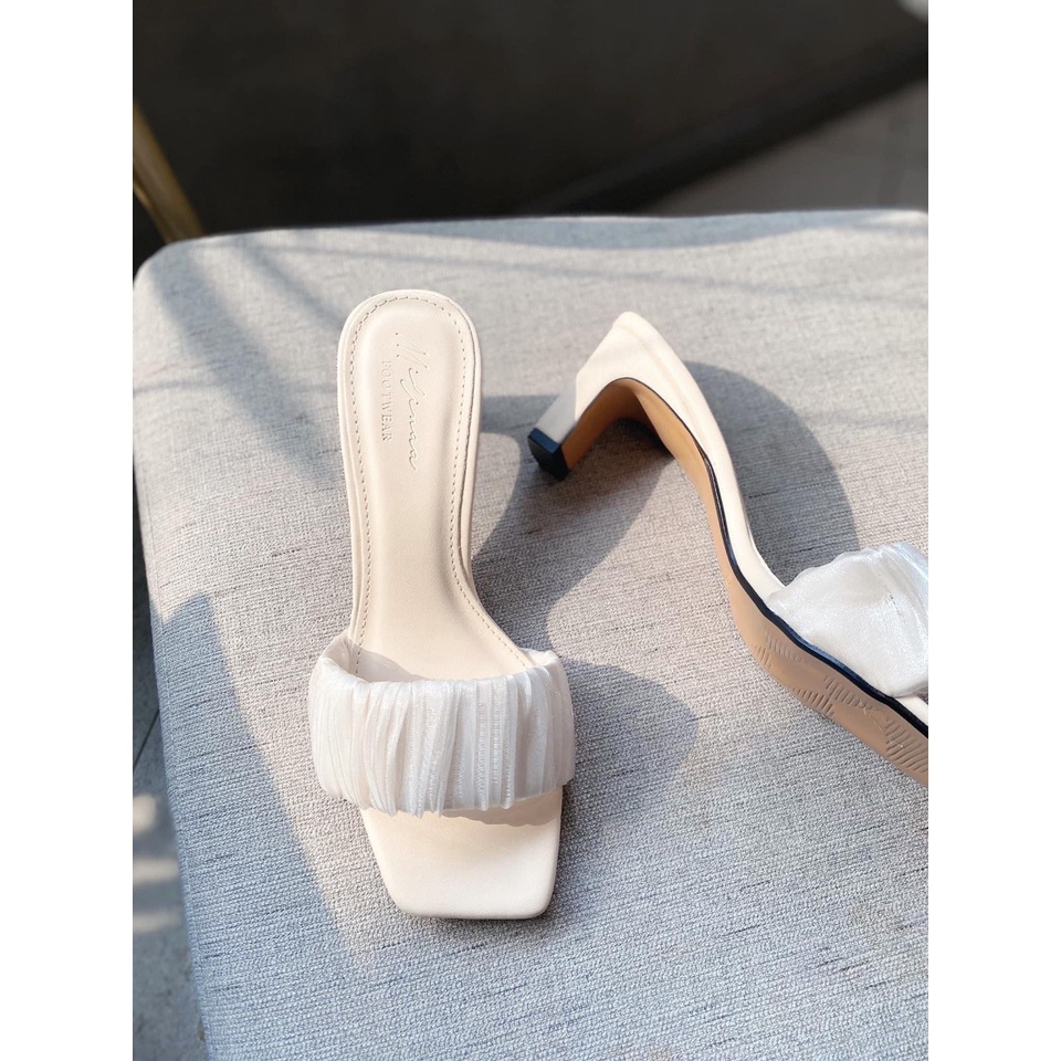 Guốc sandal thời trang nhung nhún thời trang siêu xinh dễ đi 5p mã A2