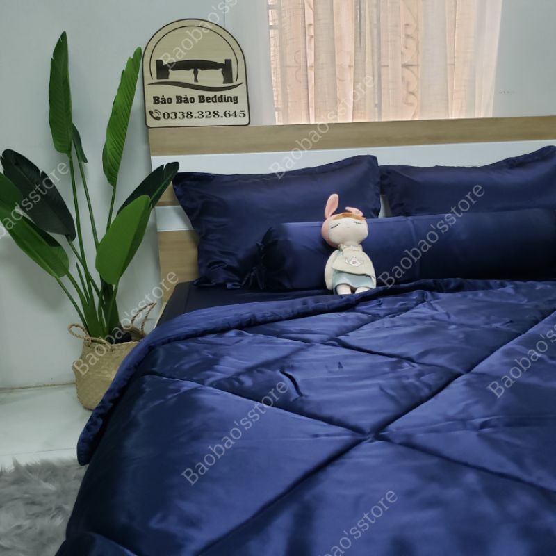 Bộ drap phi lụa khổ lớn 5 món, khổ vải 1m8