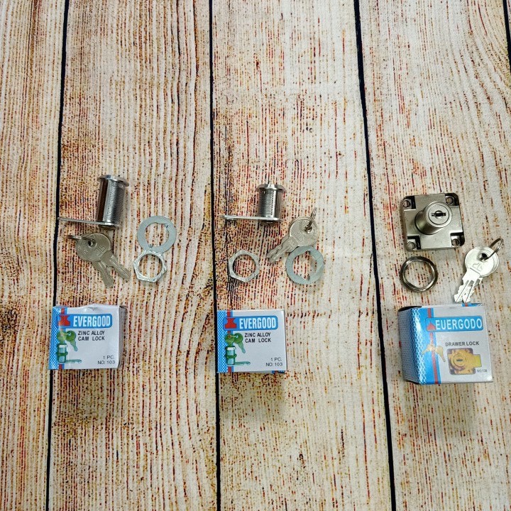 Khoá Tủ Khóa Cốp . Tủ Cá Nhân Evergood Vuông Và Tròn Ngắn 2Cm Dài 3Cm