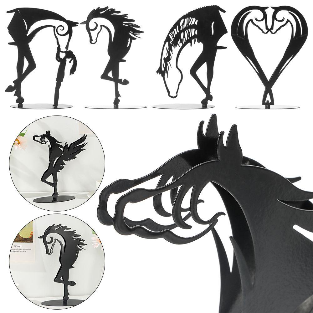 SUSANS Tượng Ngựa Kim Loại Trang Trí Sân Vườn