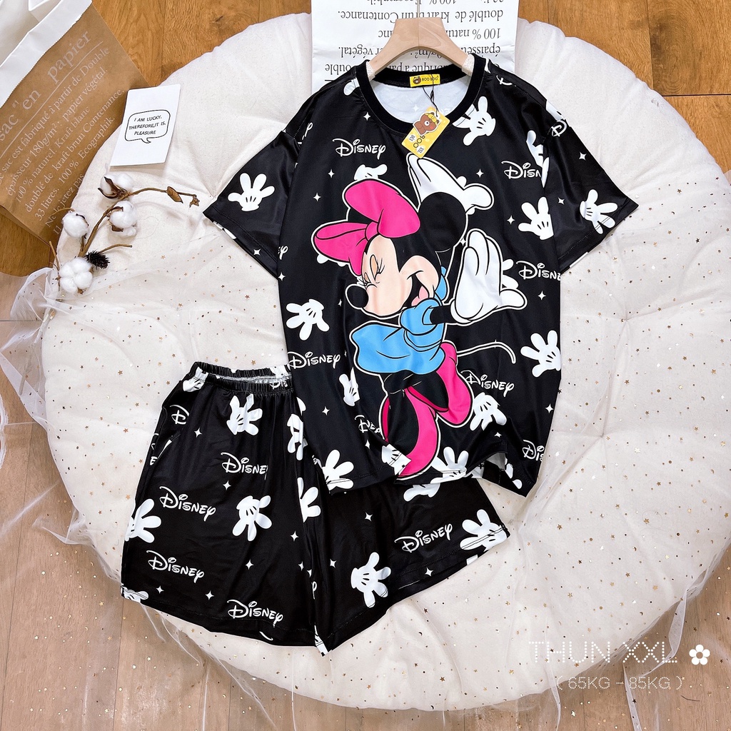 Đồ Bộ Thun Lạnh BIGSIZE hoạt hình siêu dễ thương | BigBuy360 - bigbuy360.vn