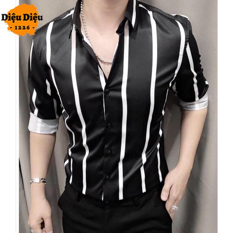 ÁO SƠ MI NAM KẺ SỌC SƠ MI NAM SỌC DỌC kèm ảnh thật - Diệu Diệu 1226 | BigBuy360 - bigbuy360.vn