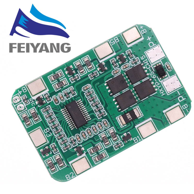 Bảng Mạch Sạc Pin Lithium 6S 22.2V 25.2V 14A 20A 18650 Li-ion Kèm Mô Đun Cân Bằng PCB BMS 6 Ngăn