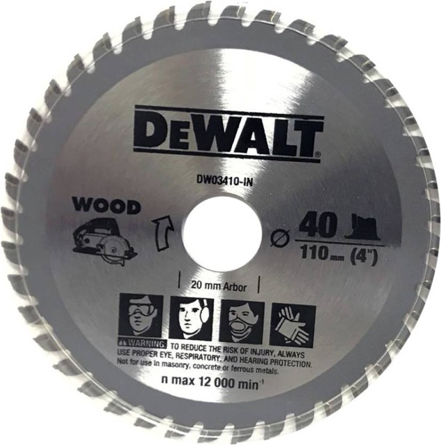 DW03410 Lưỡi cưa gỗ 110mm 40T Chính hãng Dewalt