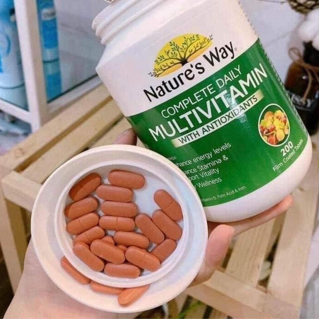 Vitamin Tổng Hợp Tảo Biển Úc Nature Way's Complete Daily Multivitamin 200 Viên Tăng Cường Đề Kháng