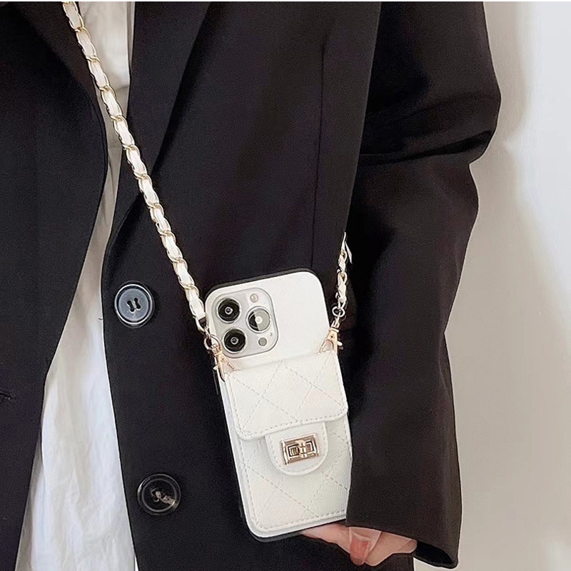 Thẻ Ốp Điện Thoại Da Kèm Ngăn Đựng Thẻ Và Dây Đeo Cho iphone 15 pro max 14 pro max 14 plus 11 12 pro max 13 pro max