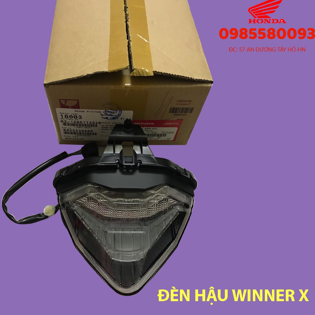 Cụm đèn hậu xe winner x, bán lẻ cả mặt kính ngoài chính hãng honda