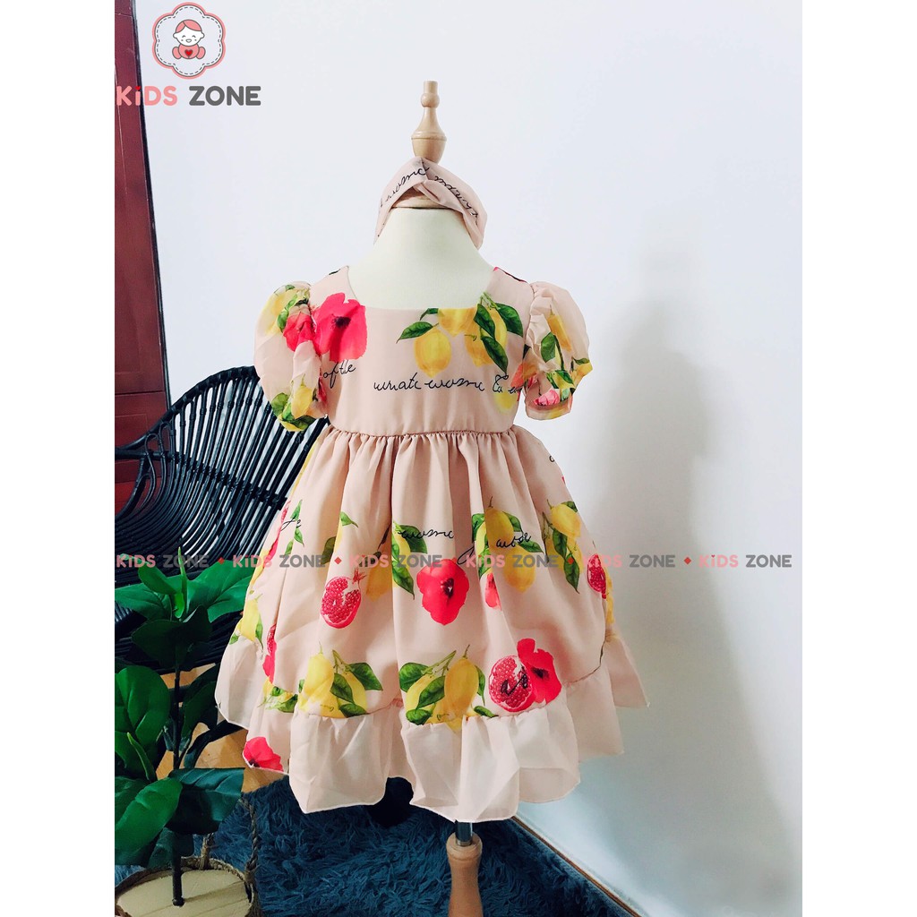 Đầm Cho Bé 💕𝑭𝑹𝑬𝑬𝑺𝑯𝑰𝑷 tặng kèm turban 💕 Váy Trẻ Con - Đầm Thiết Kế Cao Cấp VNXK