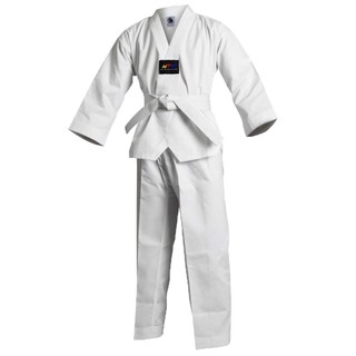 VÕ PHỤC TAEKWONDO SỌC CỔ TRẮNG CAO CẤP BLACK EAGLE