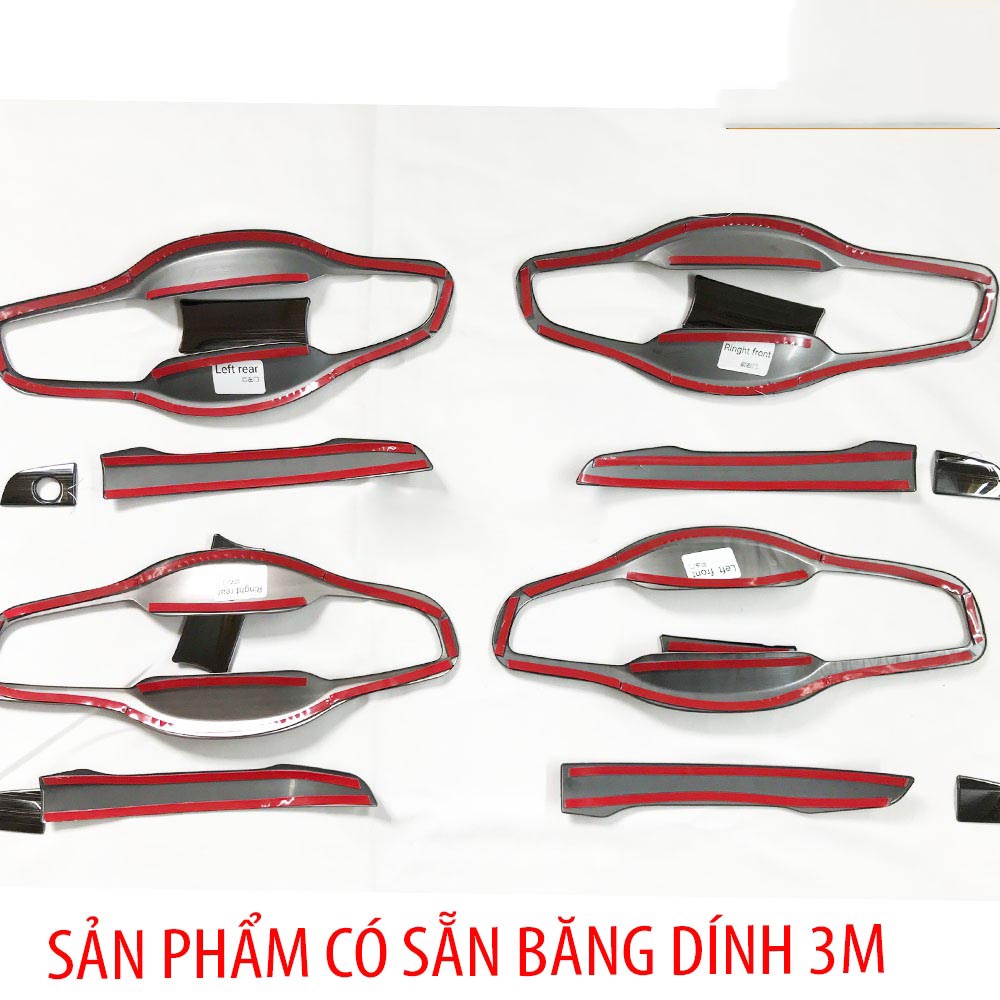 Ốp tay hõm cửa xe Honda CRV, CR-V 2018 đến 2022 Mẫu TITAN Cao Cấp Chống xước tay cửa làm đẹp cho xe