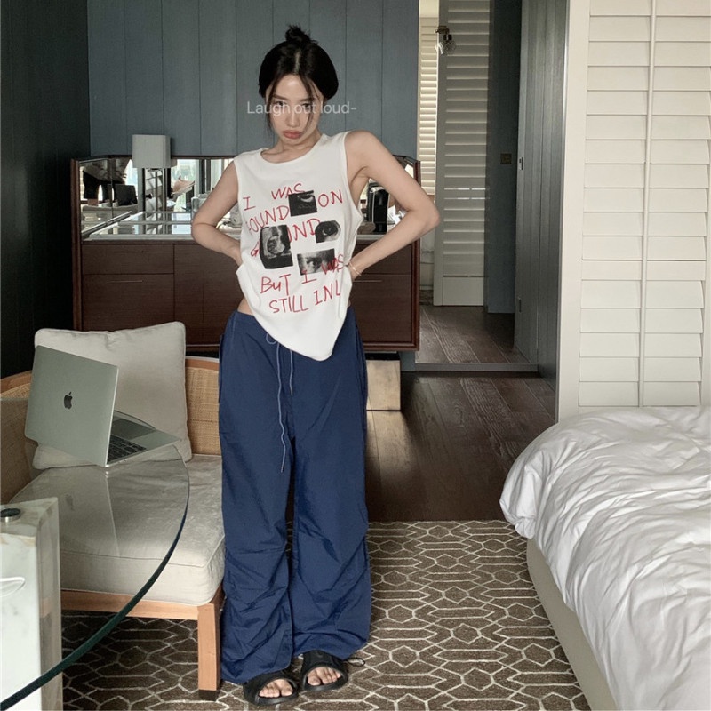 Áo Thun Không Tay Cổ Tròn Thời Trang Dành Cho Nữ