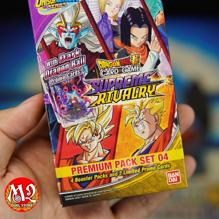 Hộp thẻ bài Bảy viên ngọc rồng Siêu cấp Dragon Ball Super: PP04 Premium Pack Set 04 - SUPREME RIVALRY - Nhập khẩu USA