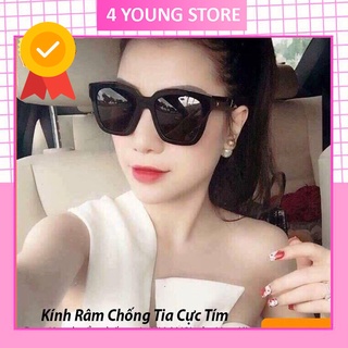 Kính mát nam nữ chống tia UV phong cách Hàn Quốc gọng vuông đẹp sang trọng giá rẻ 204