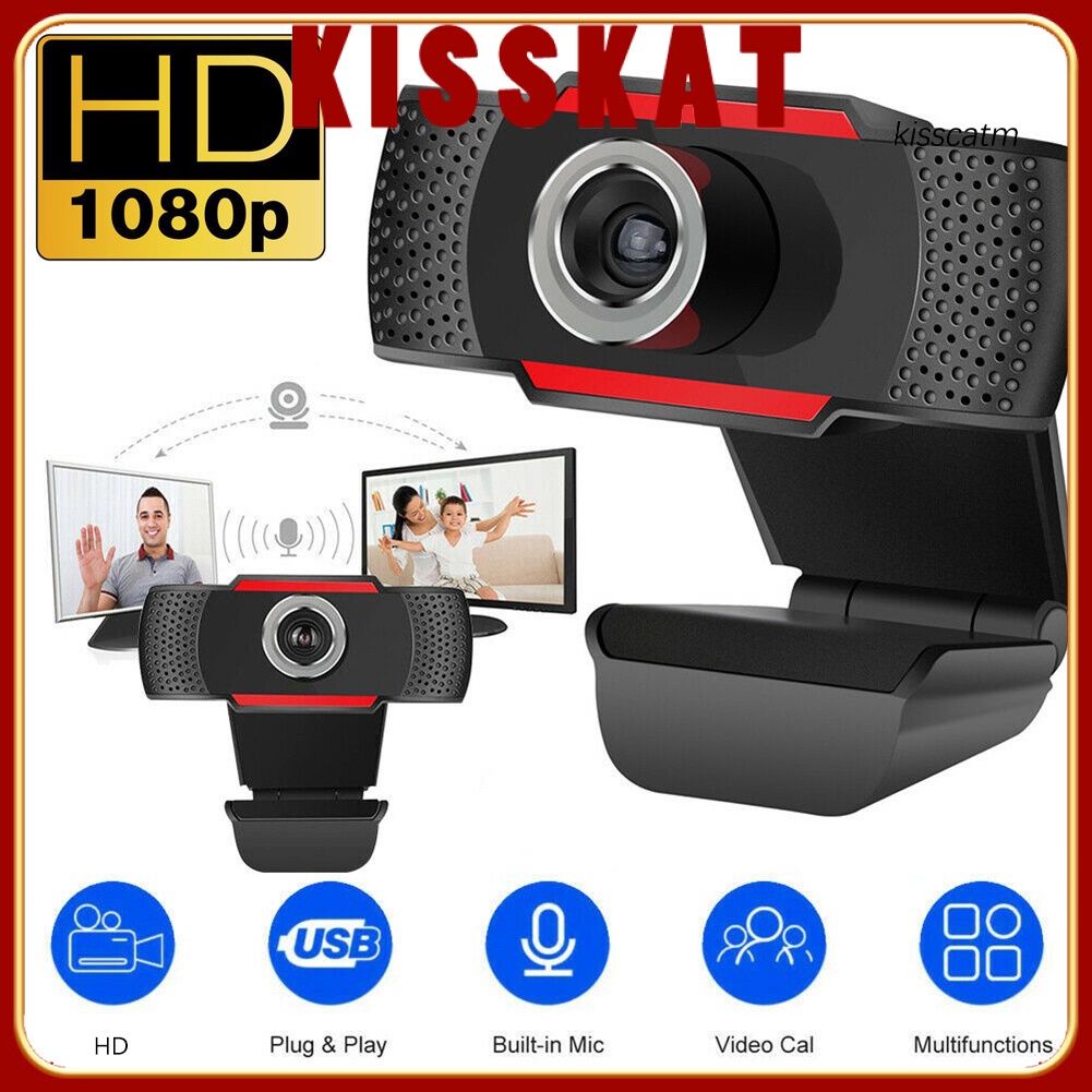 Webcam Kiss-WS 480 / 720 / 1080P USB 2.0 Kèm Micro Cho Máy Tính