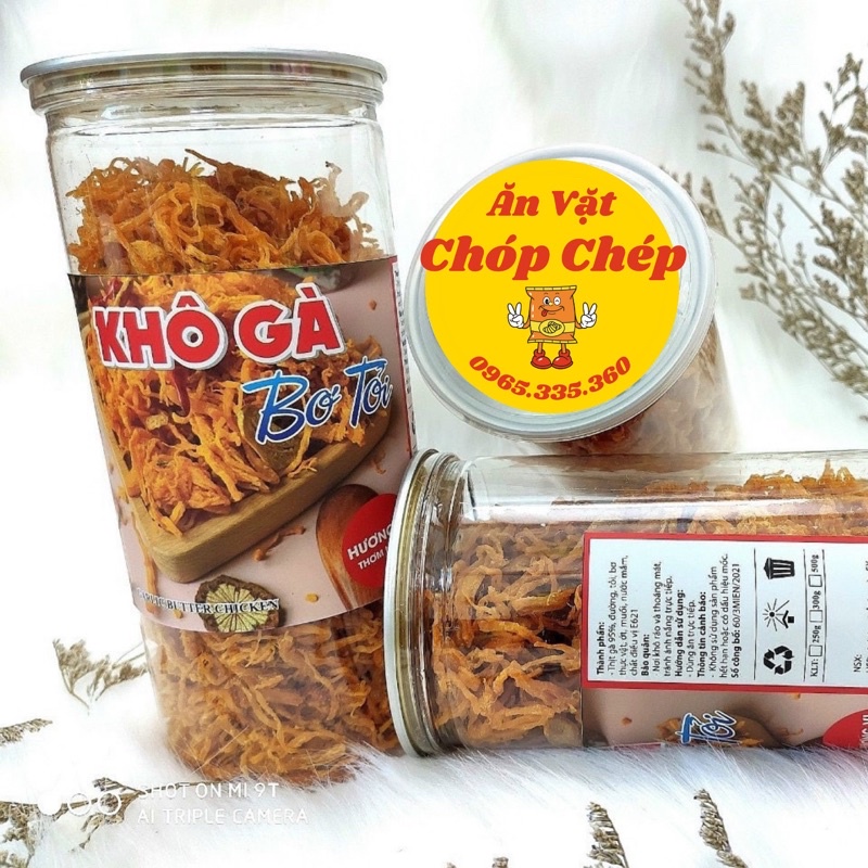 [Ăn Là Nghiện] Khô Gà Bơ Tỏi 300g Thơm Ngon - Vệ Sinh - Tiện Lợi | BigBuy360 - bigbuy360.vn