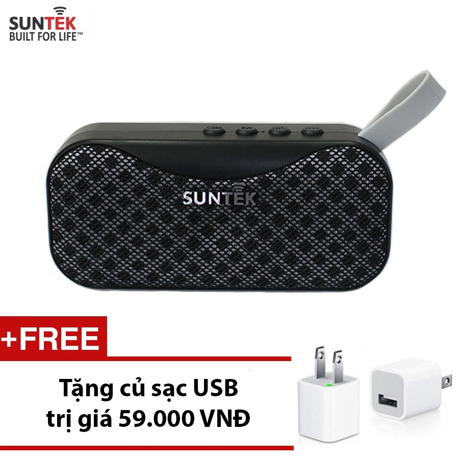 Loa Bluetooth SUNTEK BS-115 Nhiều màu (Đen - Đỏ - Xanh lá - Xanh dương)