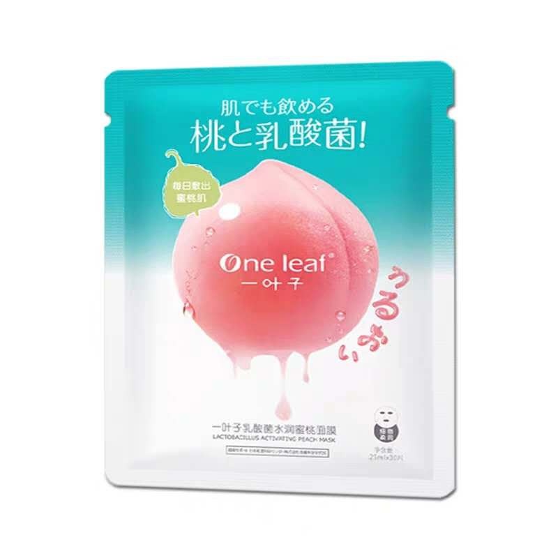 Mặt nạ đào sữa chua One Leaf công nghệ Nhật Bản dưỡng sáng, tạo đàn hồi, giúp cân bằng da, mềm da, dịu da (25ml)