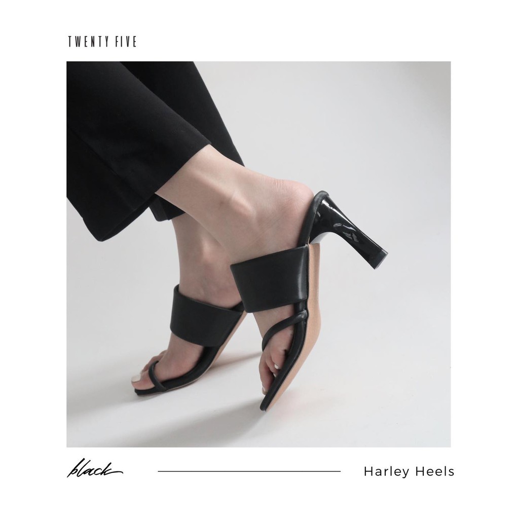 [Mã SKAMLTSM9 giảm 10% đơn 99K] Guốc quai ngang bự - Harley Heels Twentyfive Studio