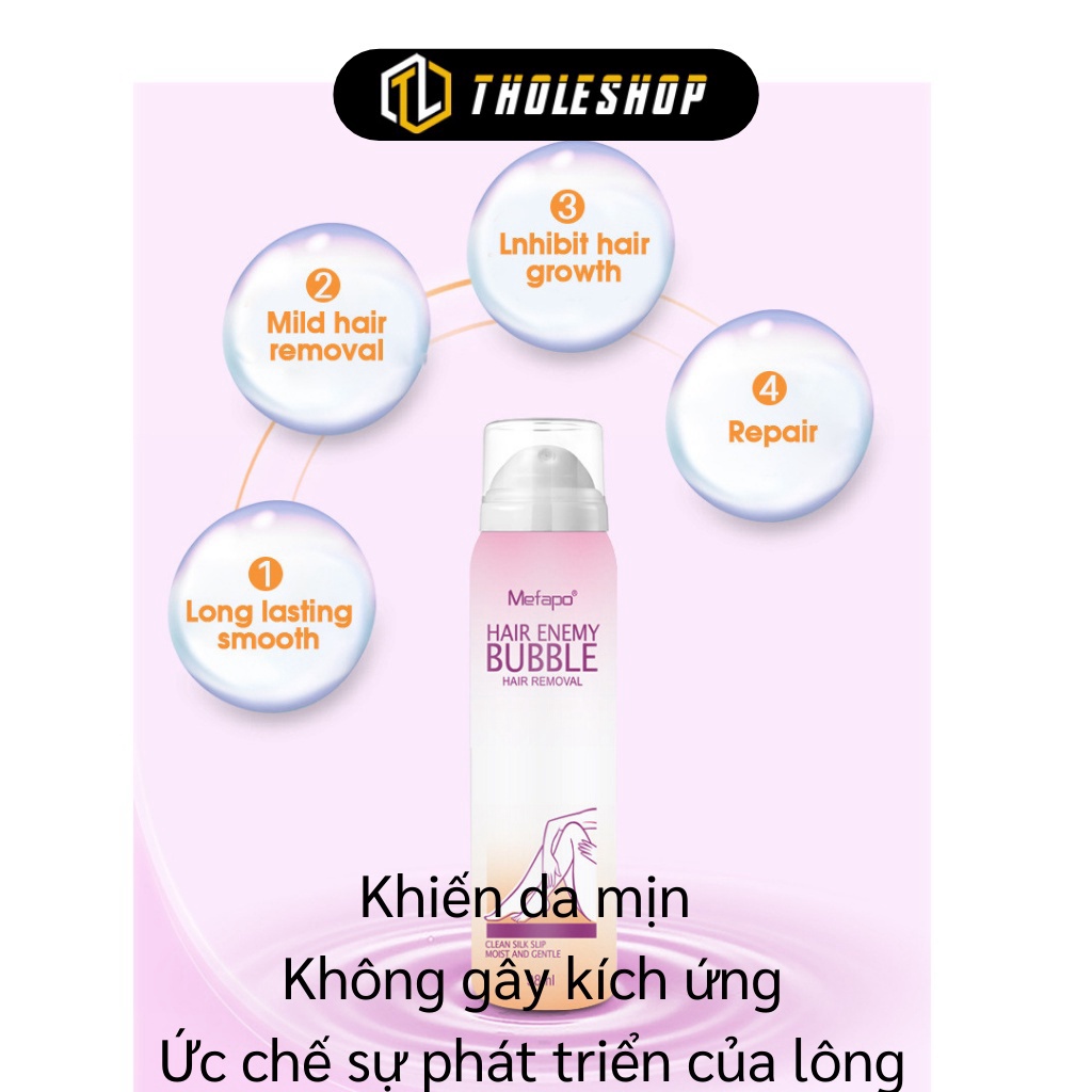 [SGD] Xịt Tẩy Lông - Chai Xịt Wax Lông Dạng Bọt Bubble Vùng Bikini, Nách Không Đau 8255