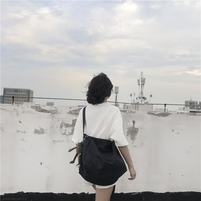 Ba Lô Đi Học Thiết Kế Đơn Giản Cỡ Lớn 13003 Phong Cách Hip Hop Thời Trang Unisex