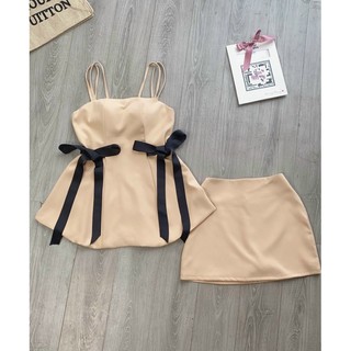 (Về lại) Set 2 dây cột nơ 2 bên eo + quần váy(kèm ảnh thật)