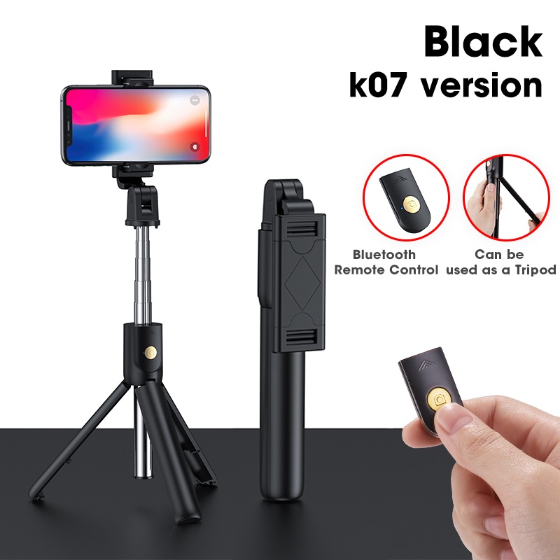 SHIP NHANH Gậy chụp ảnh tự sướng Bluetooth mini với giá ba chân gương, Gậy chụp ảnh tự sướng không dây Monopod