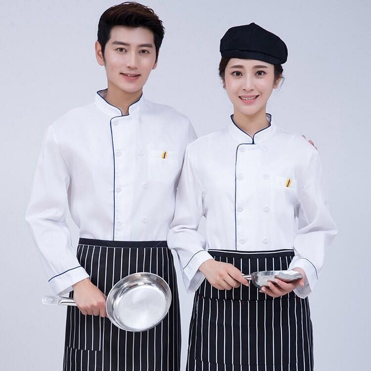 Đồng Phục Đầu Bếp Ngắn Tay Thời Trang Mùa Hè Cho Nam Nữ
