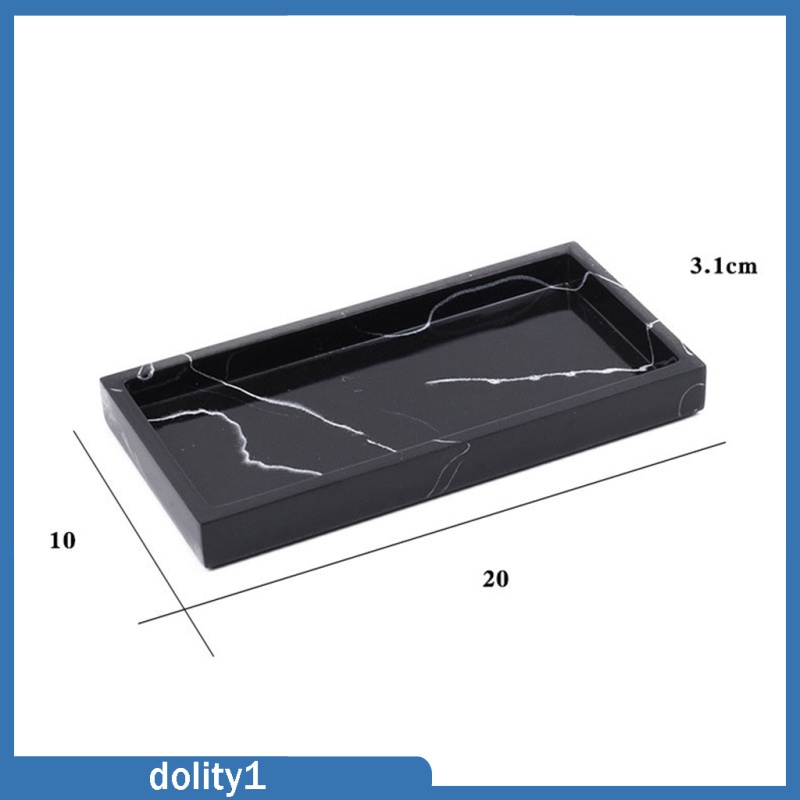 Khay đựng trang sức/ mỹ phẩm/ đồ dùng nhà tắm họa tiết đá cẩm thạch