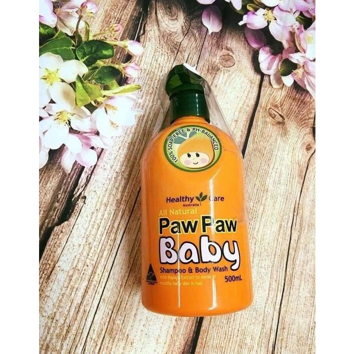 Sữa tắm gội Paw Paw Baby Healthy Care 500ml của Úc cho trẻ