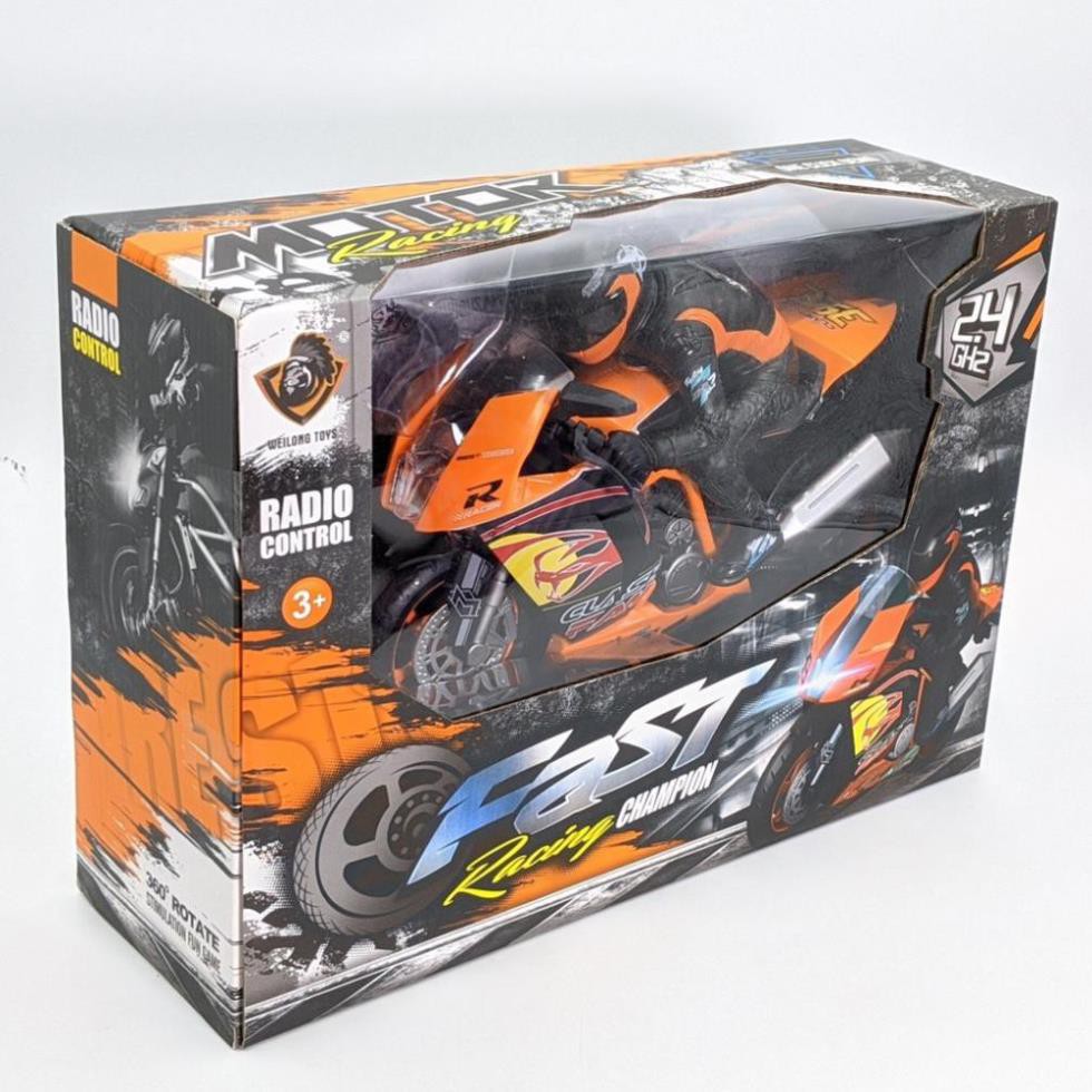[Khai trương giảm giá] Xe đua Moto GP điều khiển siêu tốc độ - xoay 360 - đèn nhạc vui nhộn