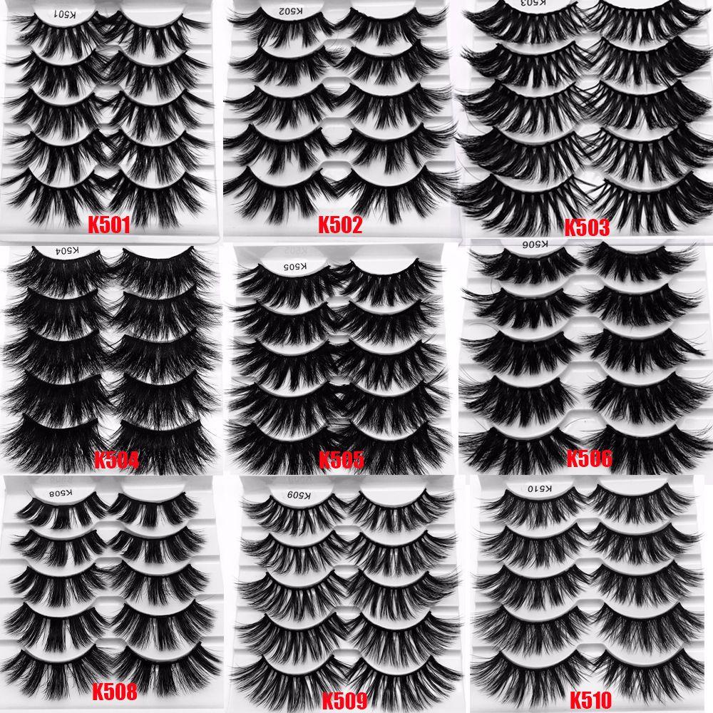 Bộ 5 Cặp Lông Mi Giả SKONHED 5D Thời Trang Dành Cho Nữ
